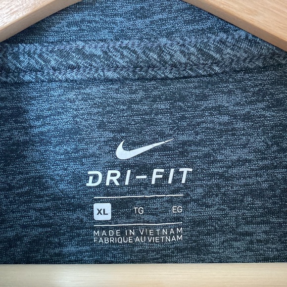 Nike Dri-fit hooded lightweight sweater - blue/gray - size XL - Picture 3 of 5